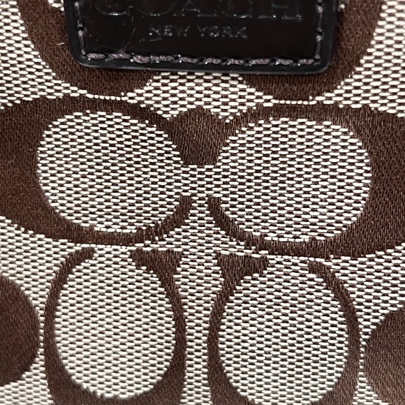 Coach Brown and Tan Wristlet - Picture 4 of 10